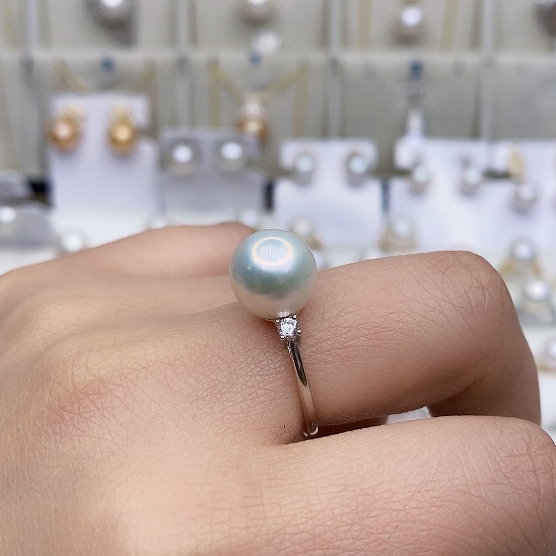 淡水珍珠颈饰银S925镶嵌