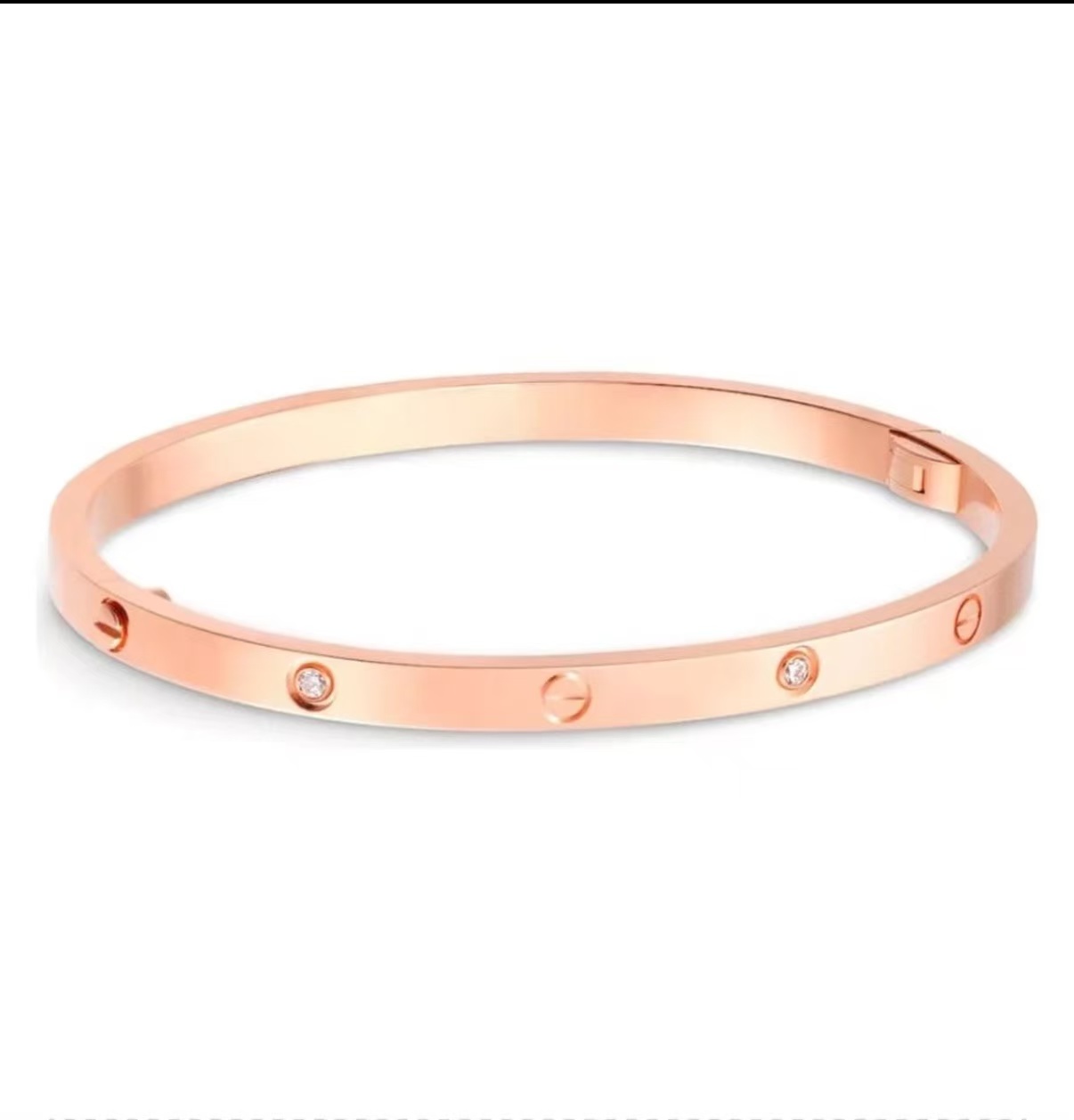 99新 Cartier/卡地亚 窄版六钻手镯