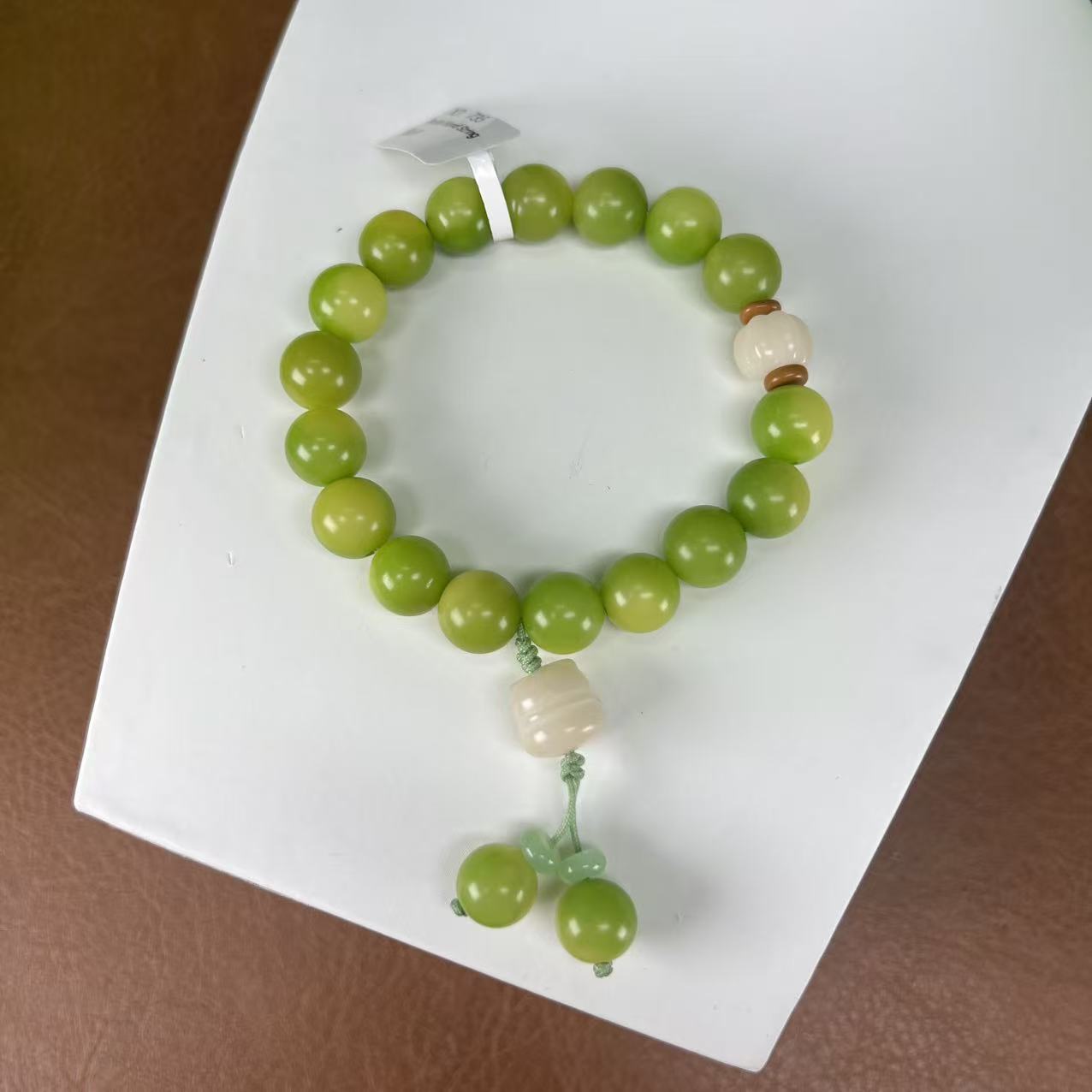 青苹果菩提单圈手串（无礼盒）XD735