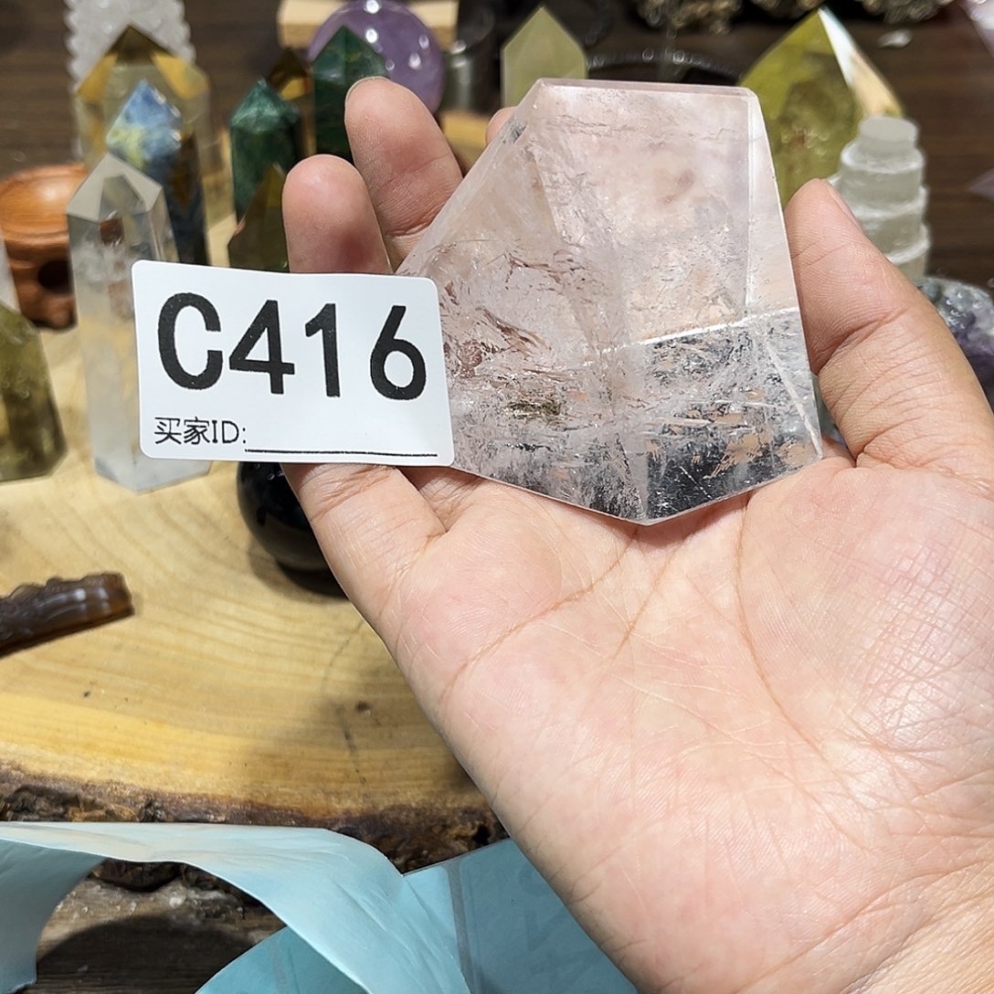 未镶嵌珠宝半成品水晶翱*多样性发其一微瑕