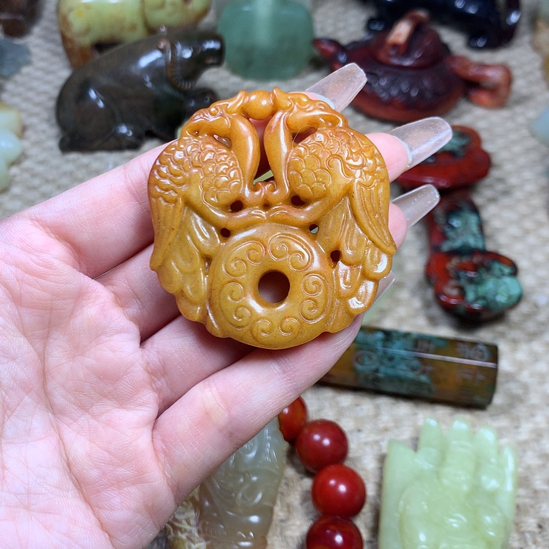 白玉菩提吊坠挂件