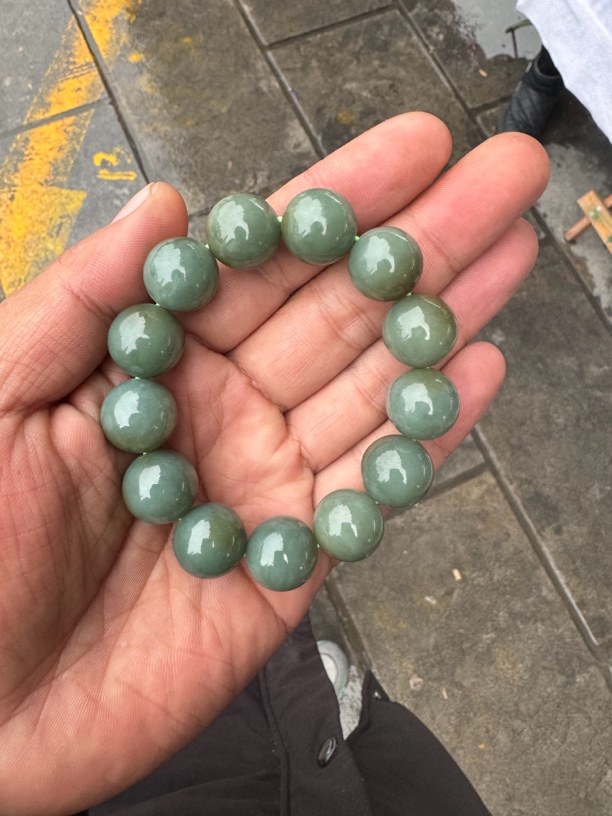 和田玉新疆且末卡16手串