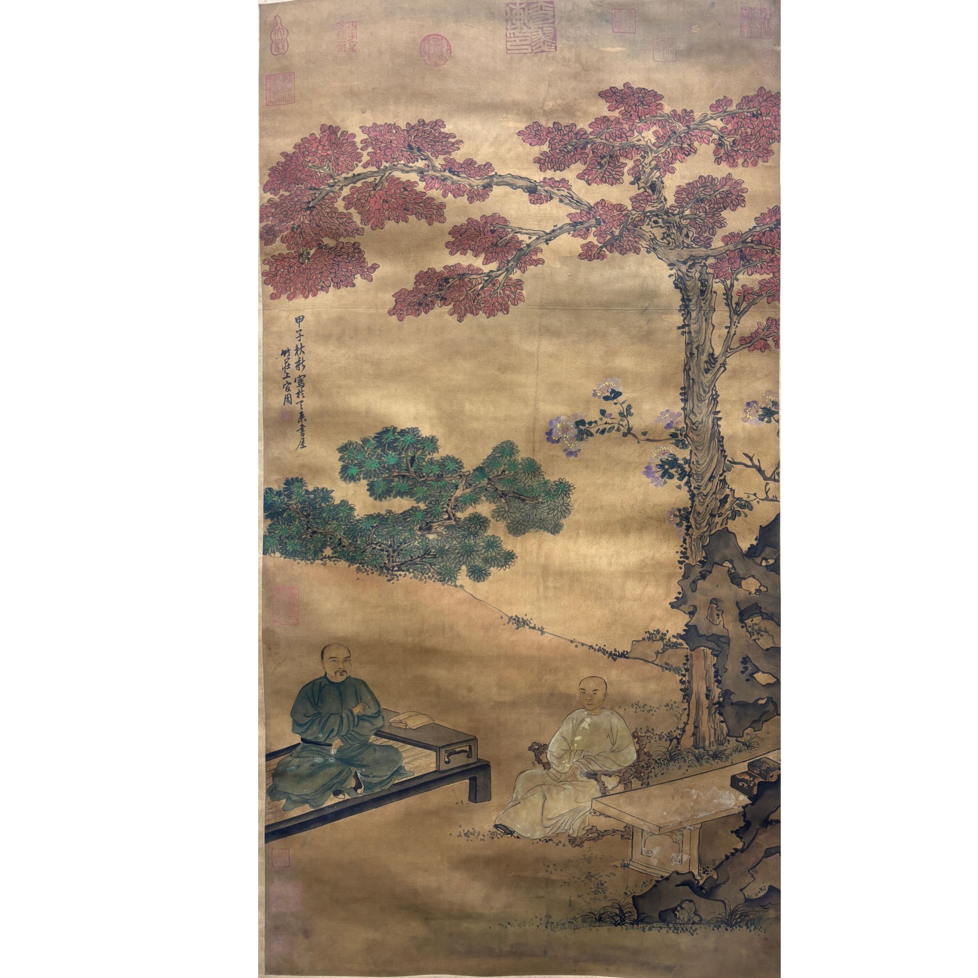 上官周《人物》50X94cm  LX4-102-古董艺术拍卖