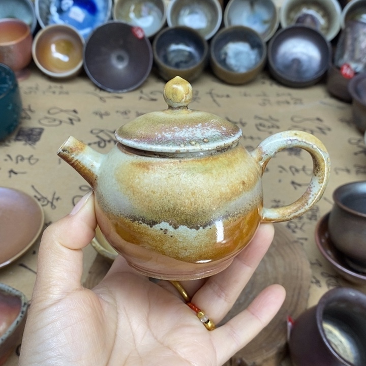 陶杯子全手工柴烧精品茶壶