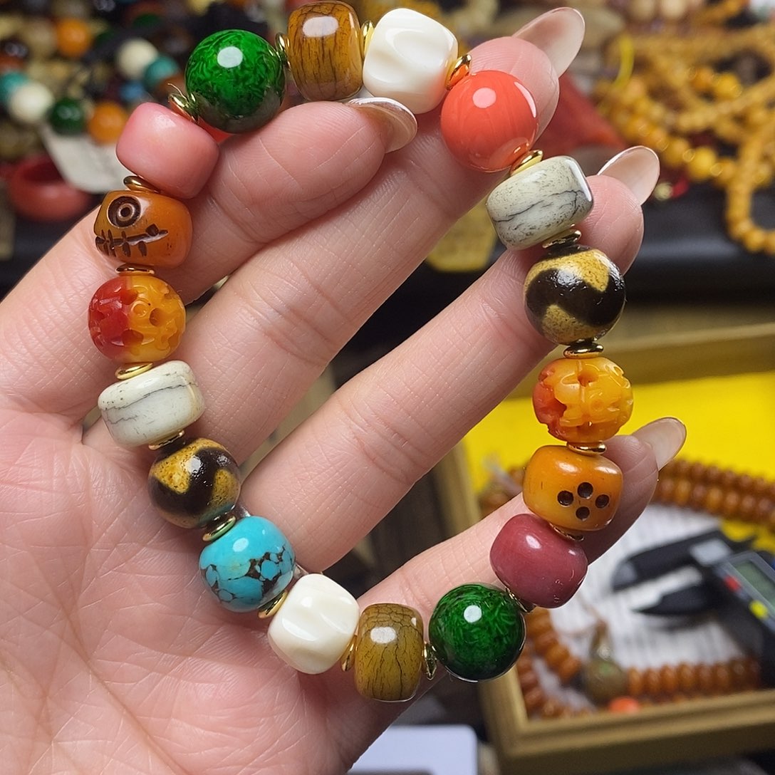 鹿骨手串/手链手工制作工艺精湛精巧