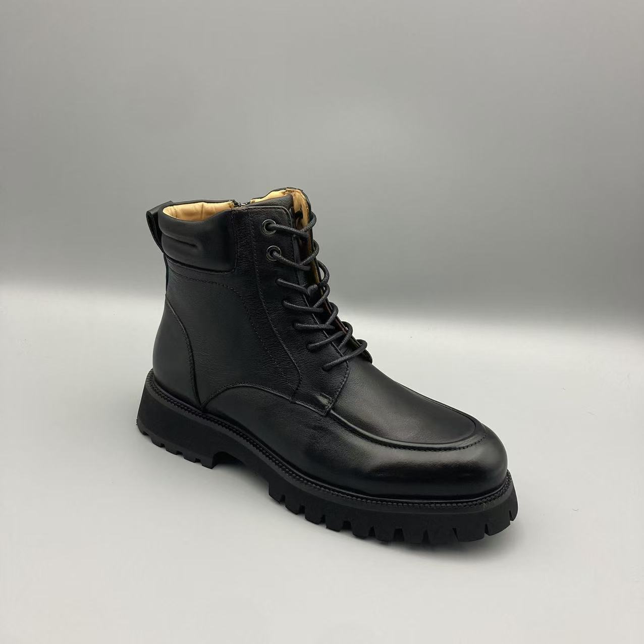 【华】时尚舒适真皮鞋英伦风男士商务休闲鞋男切尔西皮鞋988-32