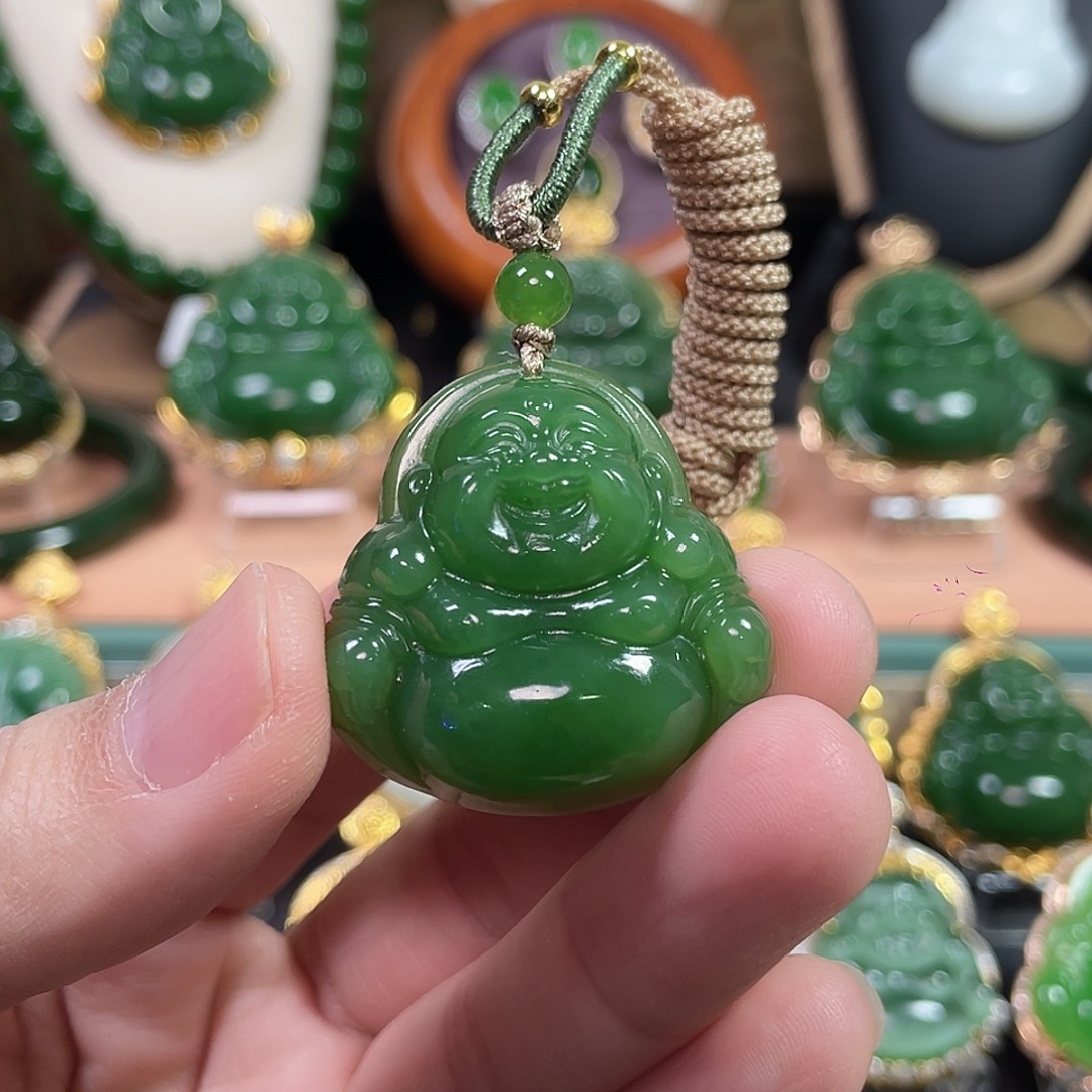 和田玉（碧玉）未镶嵌颈饰35mm