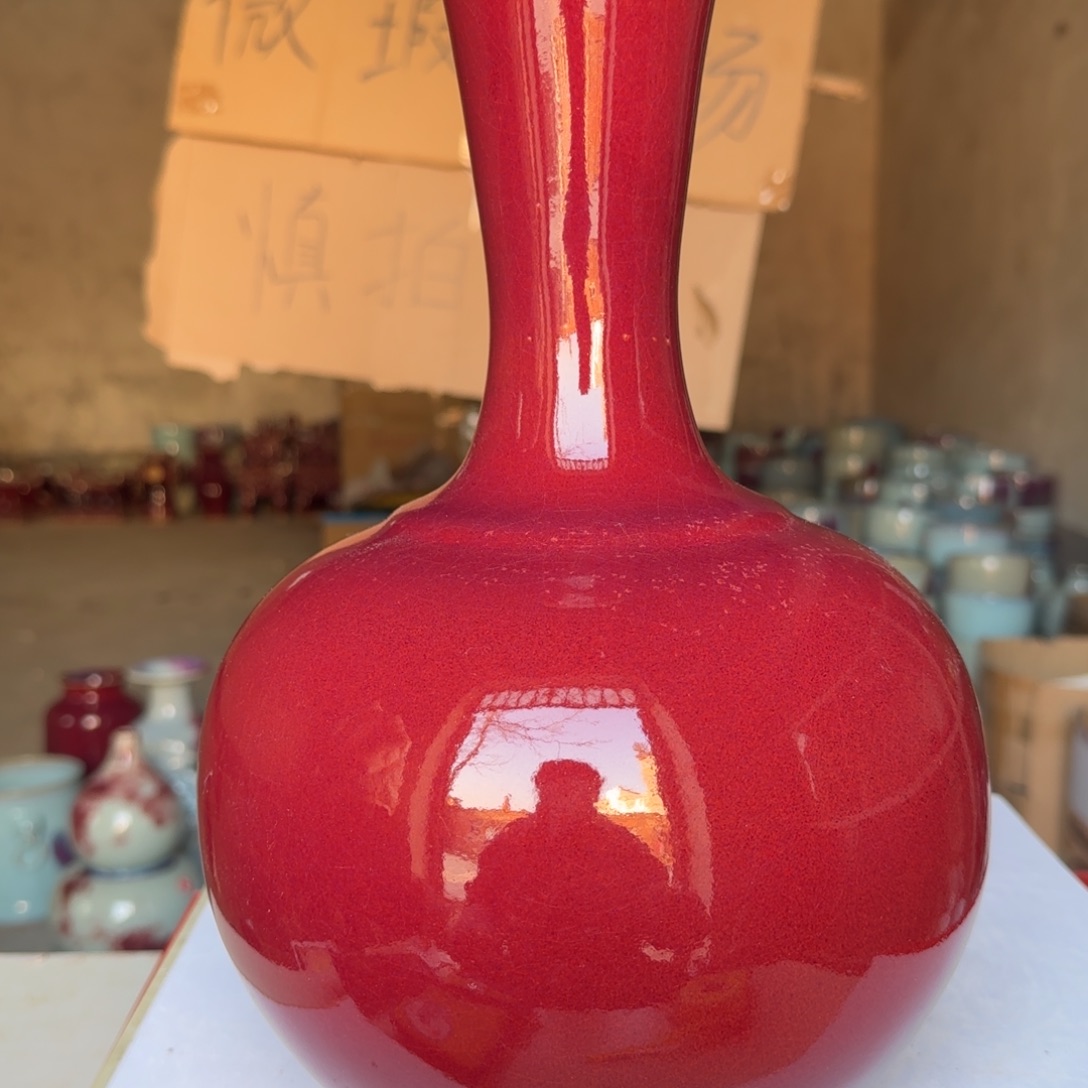 瓷摆件郑家钧窑摆件微