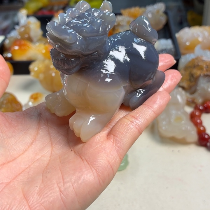 玛瑙/玉髓未镶嵌吊坠(不含链)