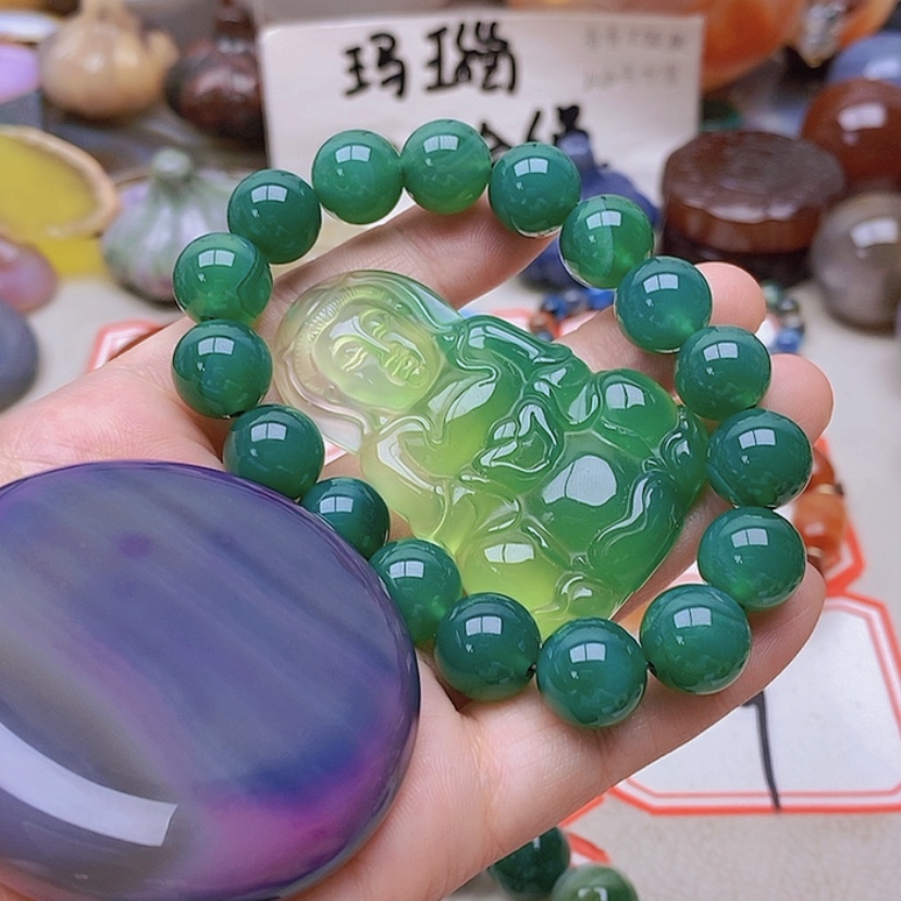 【闪购商品】未镶嵌玛瑙/玉髓珠宝半成品碧**?
