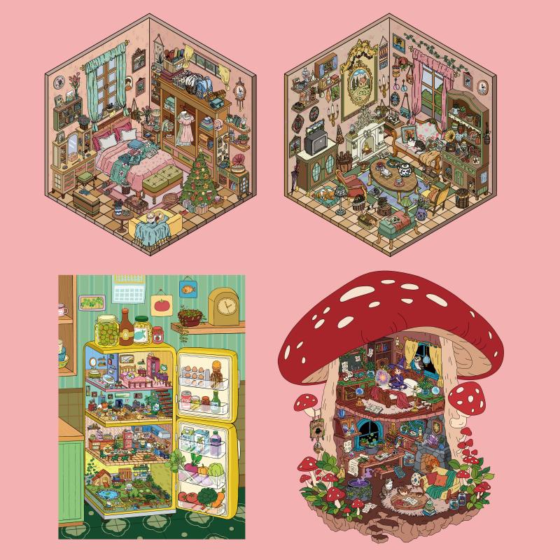 造景贴纸⭐宝星3.0 超大版 亮膜 模切升级【飞机盒发货】