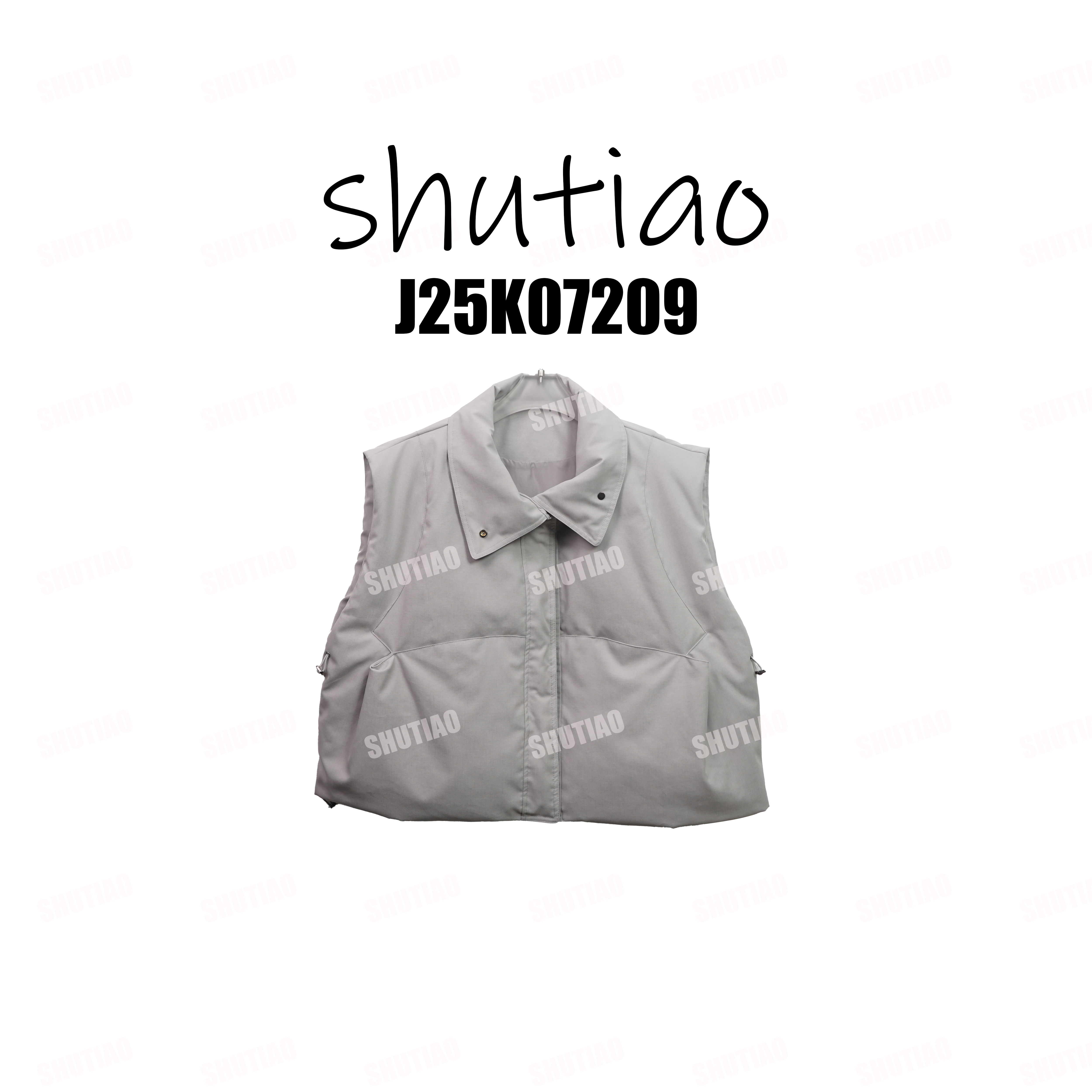 【SHUTIAO】2025冬季：新款小众设计款羽绒马甲J25K07209