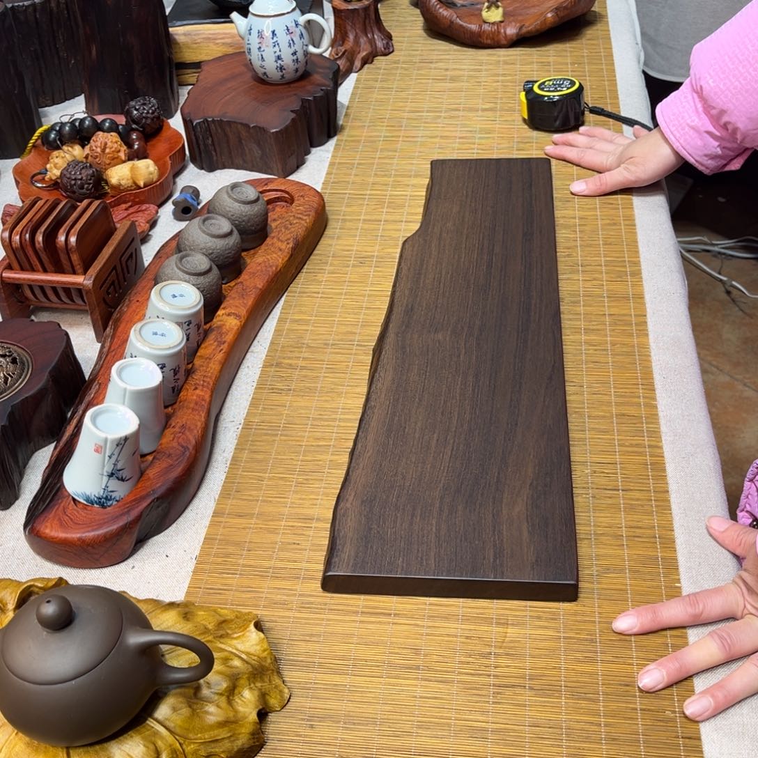 17大叶紫檀干泡茶盘