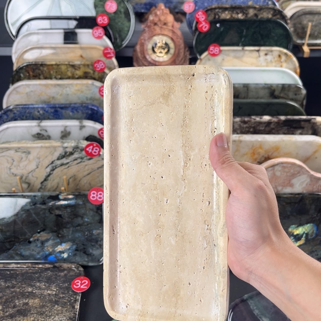 石材开播福利 米黄洞石