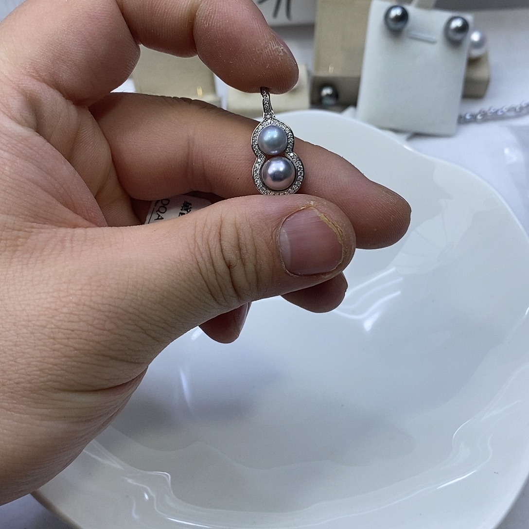 颈饰海水珍珠银S925镶嵌