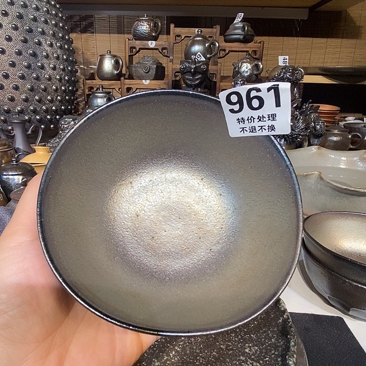 高温柴烧陶泥饭碗