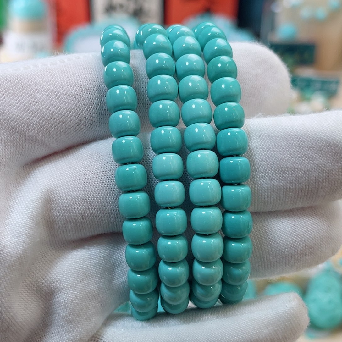 绿松石珠宝奇石18K金镶嵌