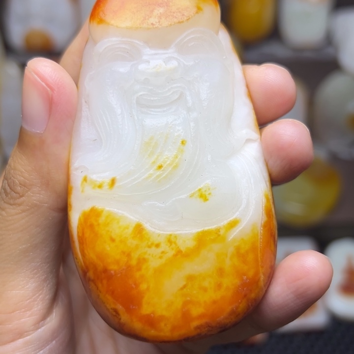 和田玉未镶嵌挂件