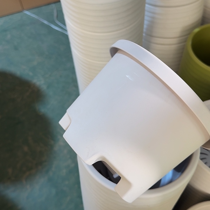 球根盆2号灰白无托10个