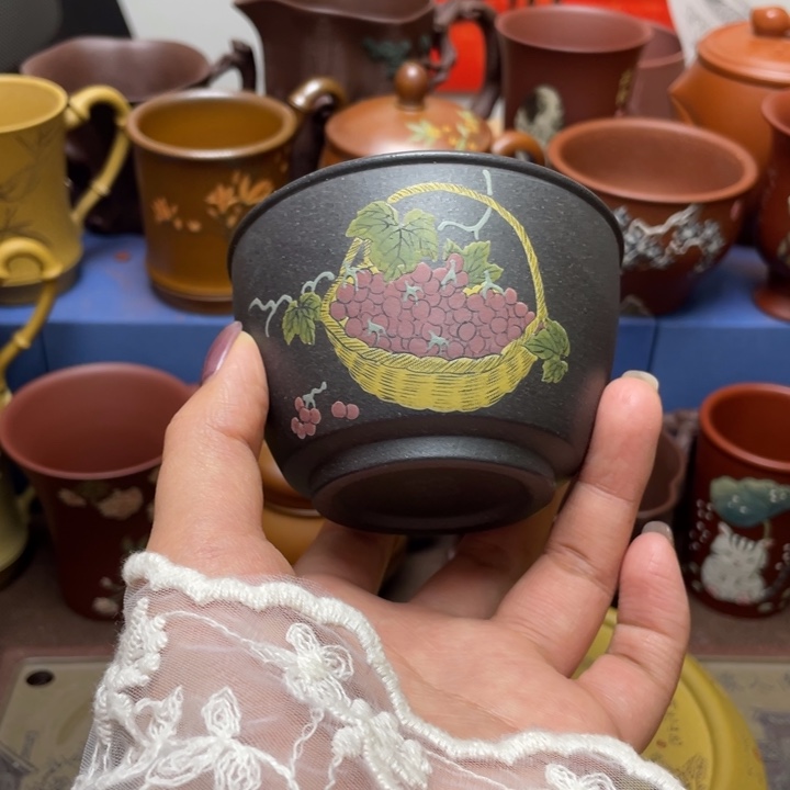 紫砂茶杯紫砂主人杯