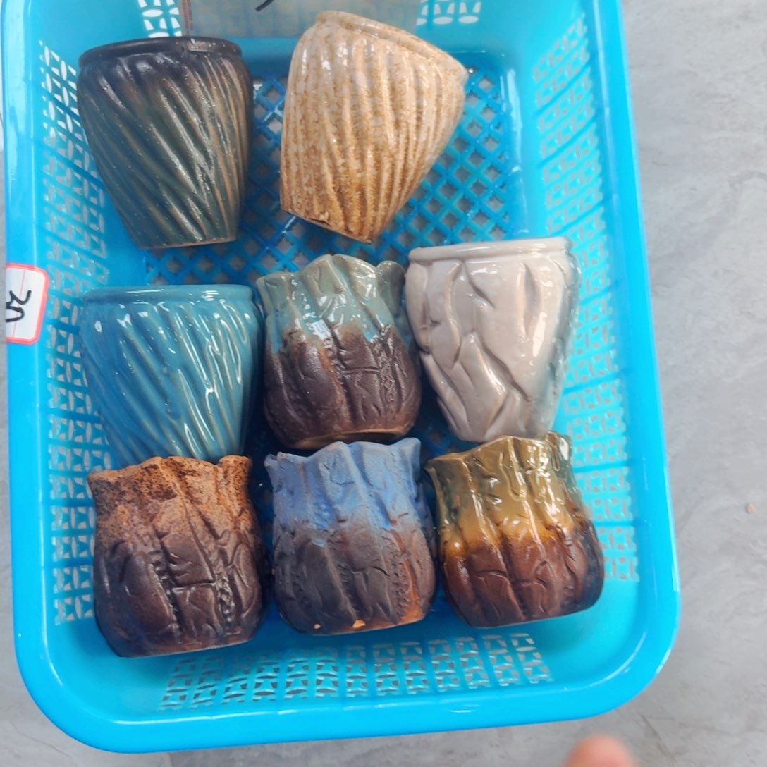 紫砂花盆粗陶盆醋醋