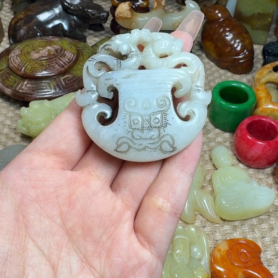 白玉菩提吊坠挂件