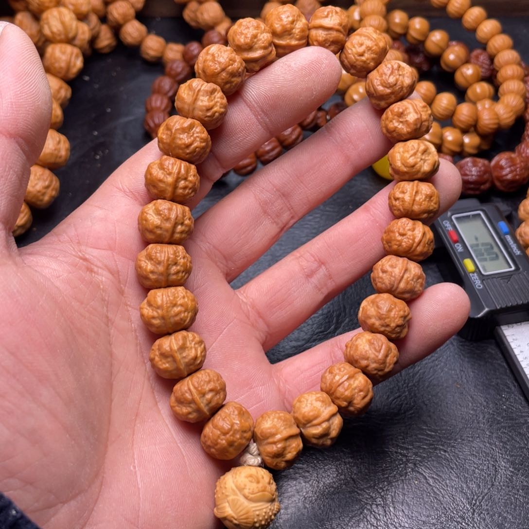 猴头核桃手串琦*蟾宗手持尺寸14+