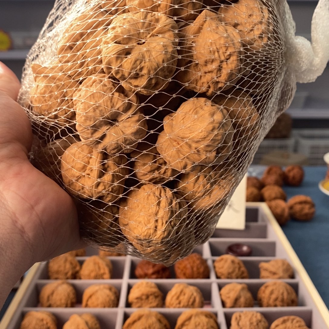 人***野把件文玩核桃古蝉单只50