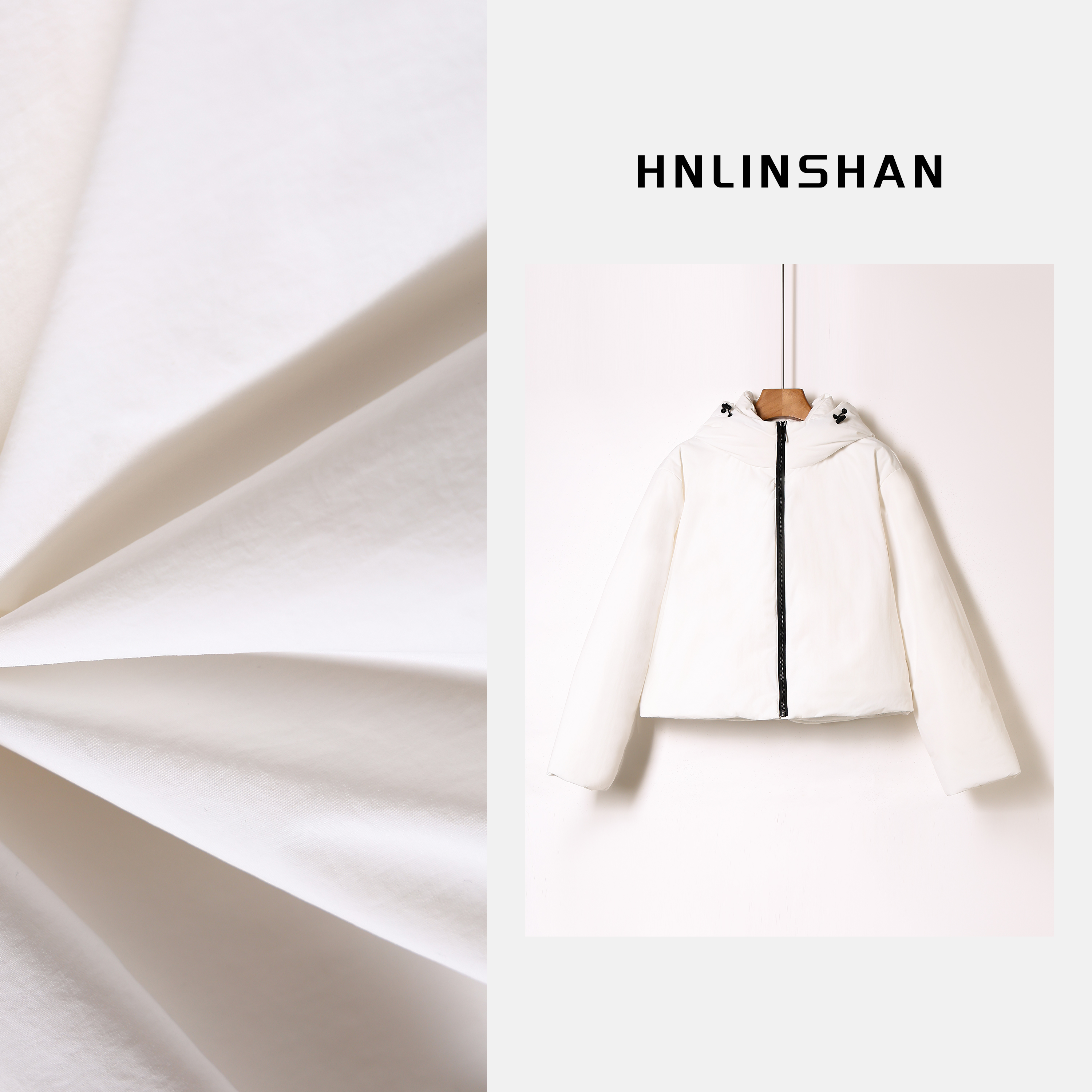 HNLINSHAN【追风者】鹅绒防水防风保暖显瘦连帽羽绒服BDS2004