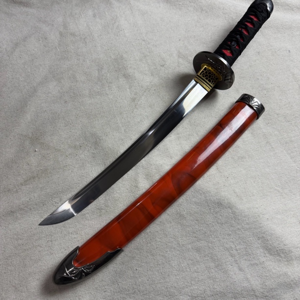 3660 龙泉昊天宝剑高锰钢武士刀漆鞘未开刃 