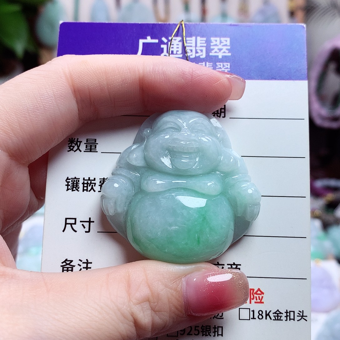 颈饰未镶嵌翡翠佛公08