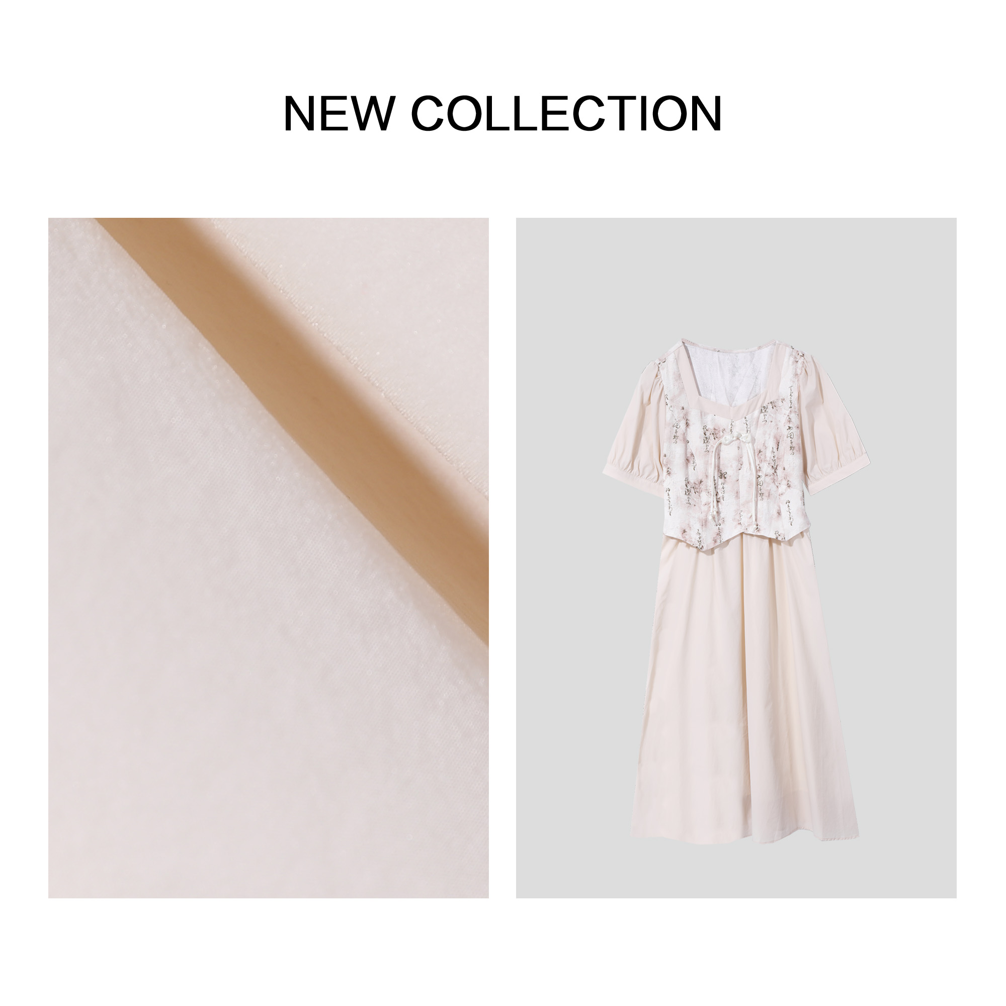 【芳芳专属】L3F28123 女士百搭复古刺绣连衣裙-8123