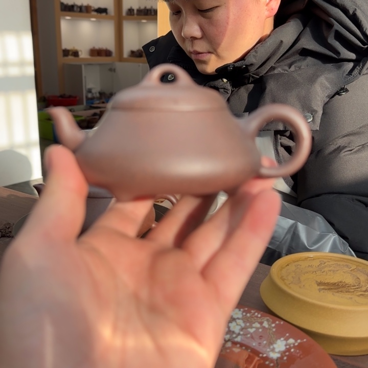 紫砂茶壶小鸽嘴石瓢微瑕