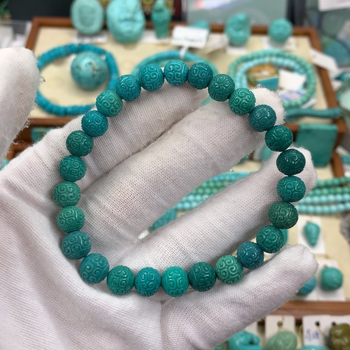 绿松石未镶嵌挂件