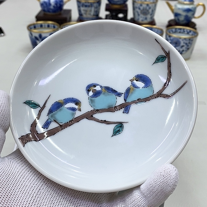 摆件进口瓷器九谷