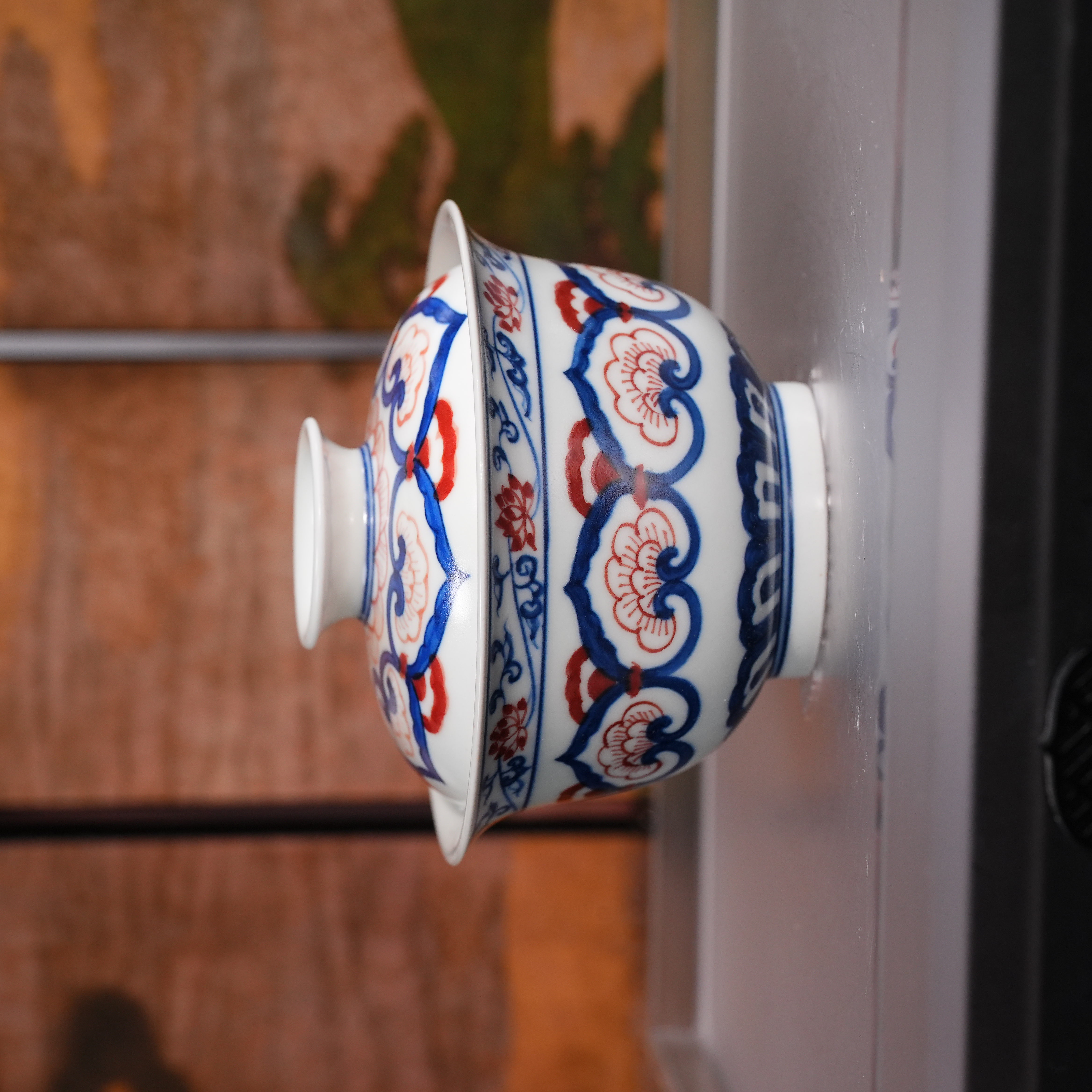 雨溪山房丨大宝相盖碗100cc