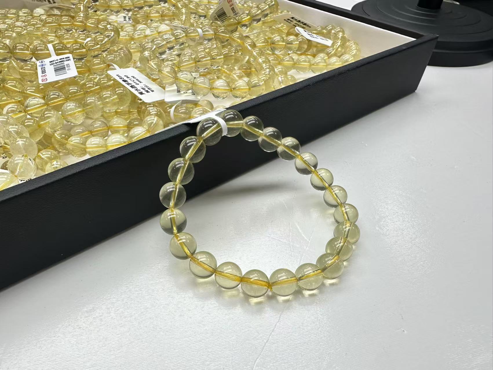 黄水晶单圈手串8mm+ FF-0021 多样性发其一