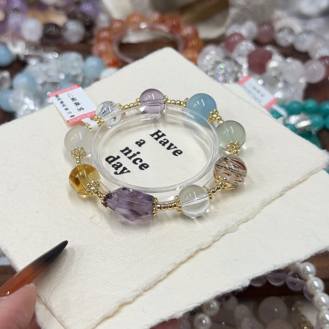 水晶未镶嵌手链1223设计款