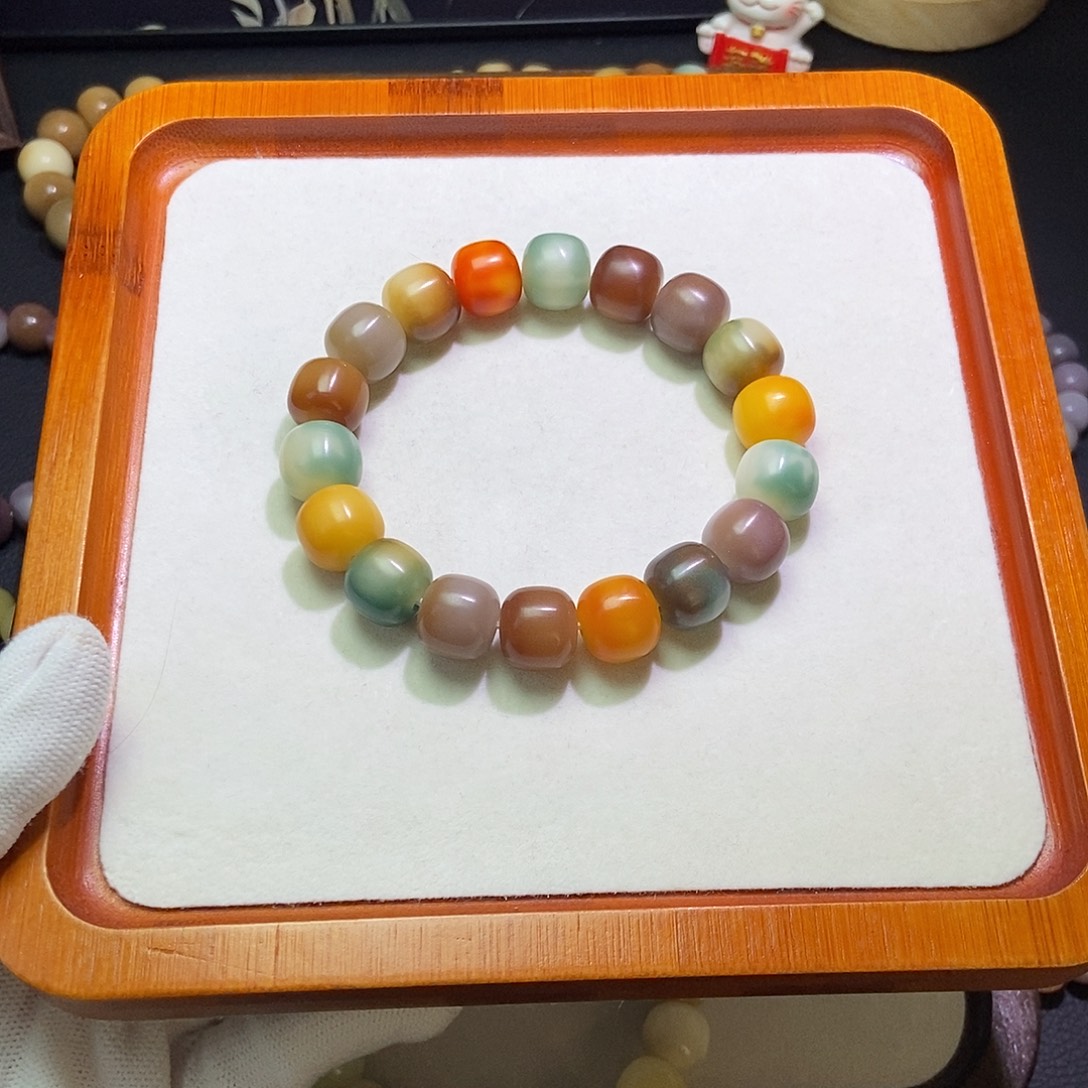 阿***猫吊坠菩提根/象牙果卡14干磨微瑕