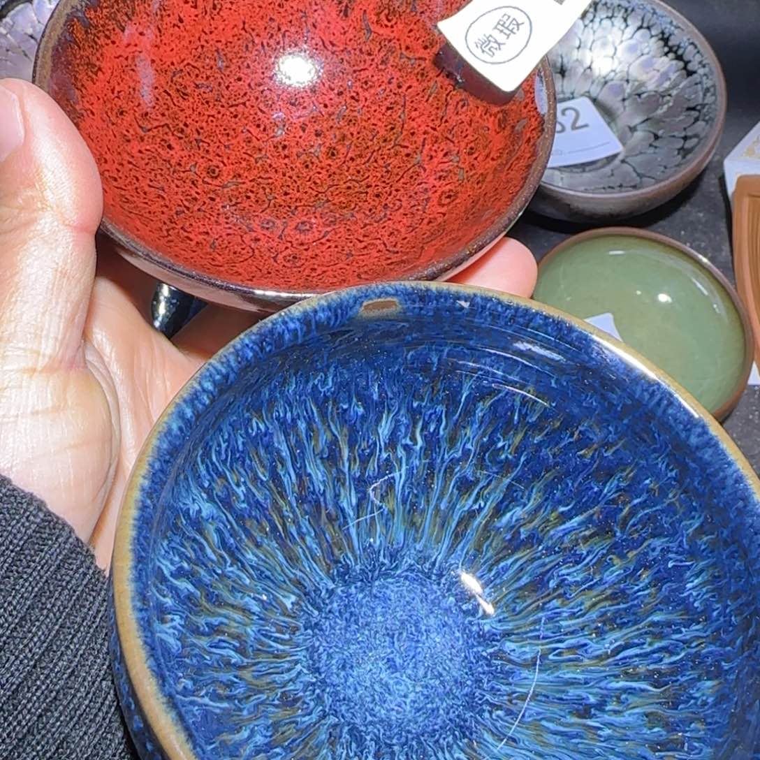 茶盏福建盏茶器瑕疵两只