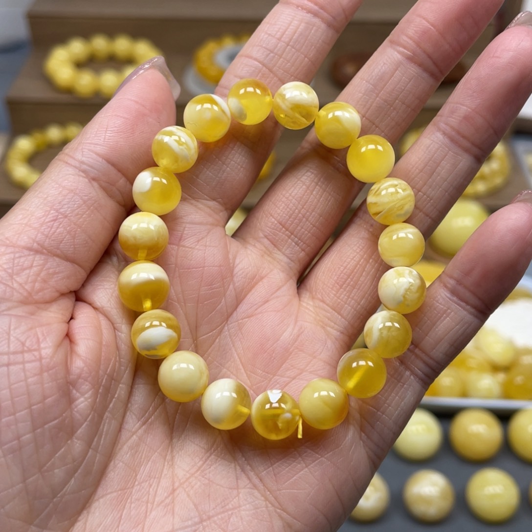 蜜蜡裸石未镶嵌天然