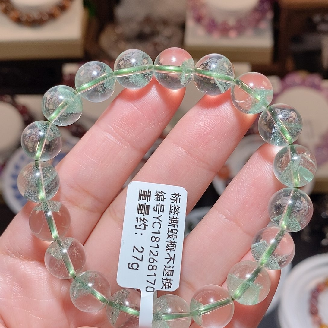 水晶手链未镶嵌F翠幽灵10