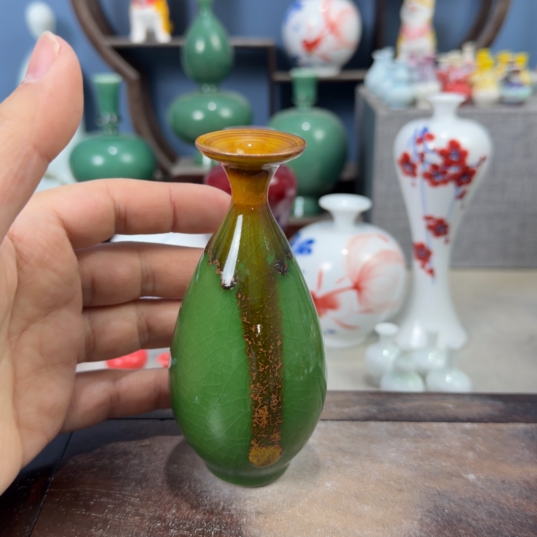 陶瓷手工小花器摆件
