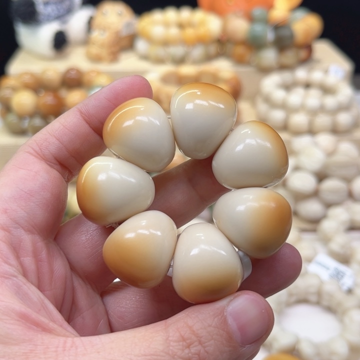 菩提根/象牙果手串烤蒜瓣2-3-82