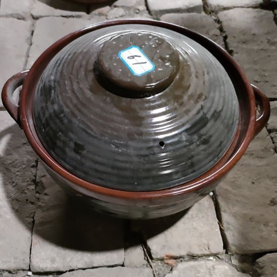陶瓷五厂煤烧土锅26㐅14cm一支