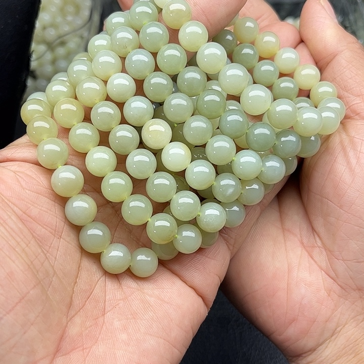 和田玉未镶嵌颈饰新疆和田玉且末料手串卡10