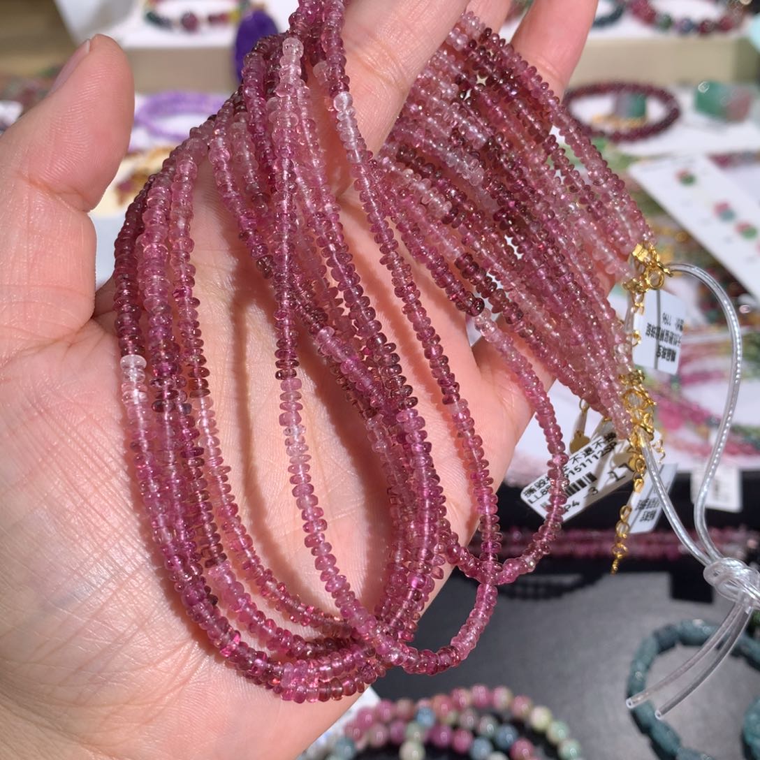 碧玺手串未镶嵌多样性发其一