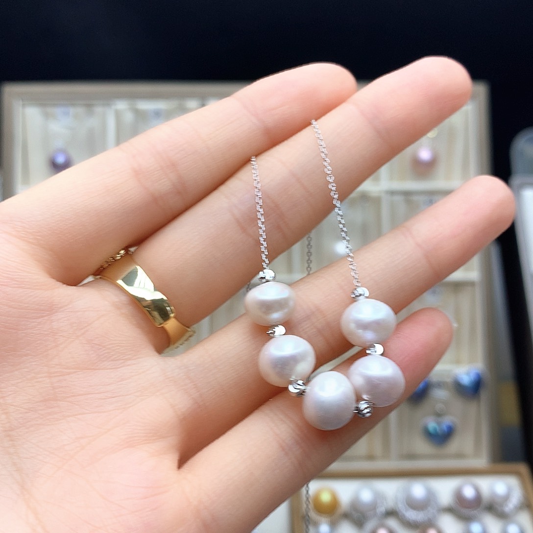 淡水珍珠合金颈饰