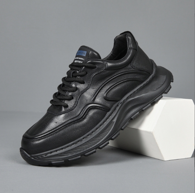 【老鞋匠手工男鞋皮鞋】黑色皮鞋爆款头层牛皮男鞋时尚潮流老爹鞋