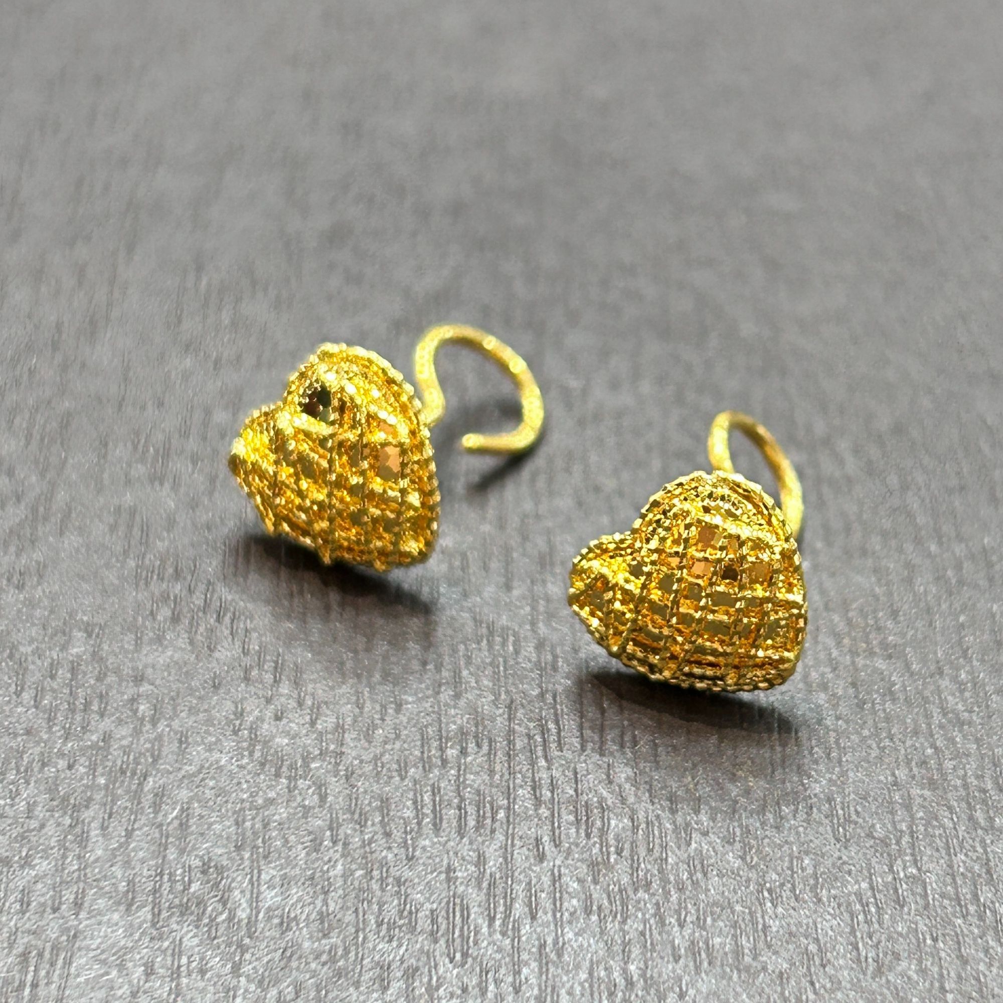 【木子专享】足金999投资金攒黄金丝线爱心ZBHJE974克重多退少补